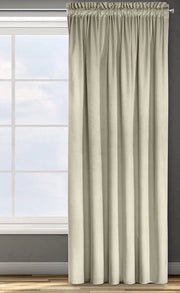 Gordino di oscuramento Satin Bande di gordino liscio per soggiorno e camera da letto extra lungo 140x270 cm Beige, pronto all'uso con ganci.