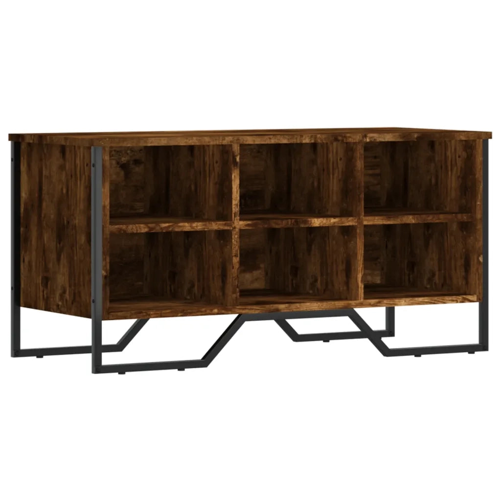 Scarpiera Rovere Fumo 90x38x45,5 cm in Truciolato