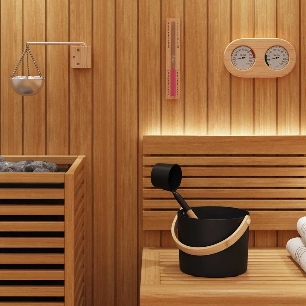 Set di Accessori per Sauna 5 pz Nero CFW8667600