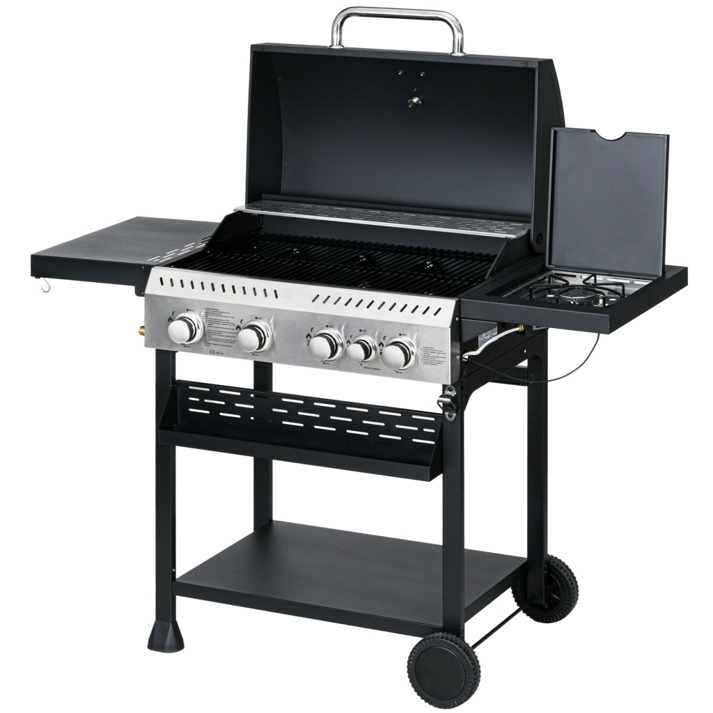 Barbecue a gas 4+1 ¨C zephmum ¨C grigio, acciaio, 12.5 kW