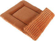 Cuscino per Cani Mat Mattonella per Cani morbido e caldo Cuscino per Cani lavabile e abbracciabile Cuscino per Cani rovesciabile Dimensioni: 90x70 cm, colore Arancione