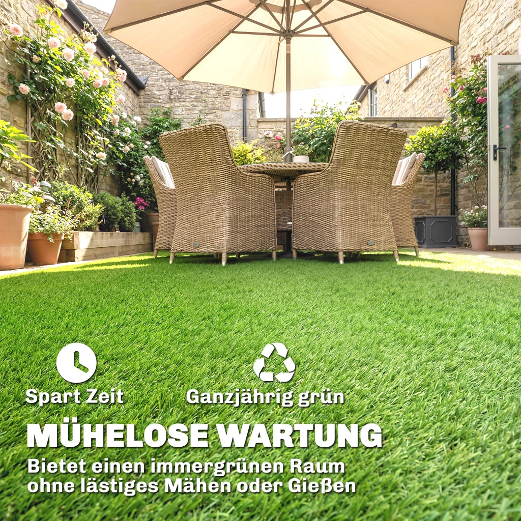 Tappeto erba sintetica 100x400cm autodrenante per esterno verde ¨C zephmum ¨C 10mm