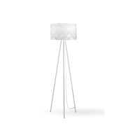Piantana Moderna 3 Piediprisma Polilux ® Bianco E Metallo 1 Luce E27