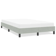 Giroletto senza Materasso Grigio Chiaro 120x220 cm Velluto 4101397