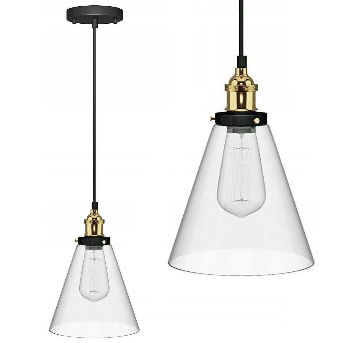 Lampada Da Soffitto Pensile Di Vetro Verto A Transparent APP042-1CP