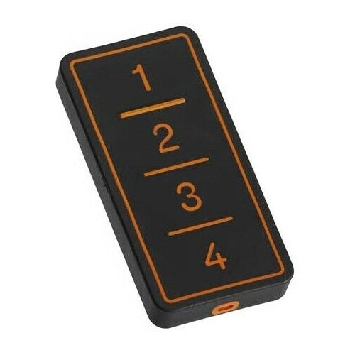 TRASMETTITORE ROLLING CODE E COPIA 4CH ONYX BLACK B&B FACILE 433 F0-TX4-FN-433