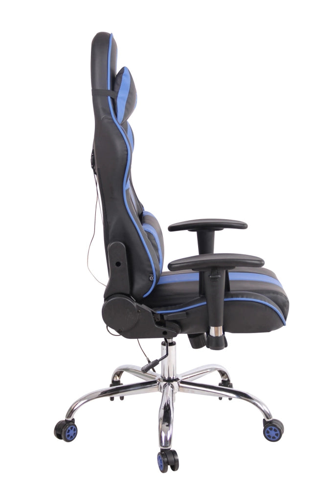 Sedia Ufficio Massaggiante Limit XM In Similpelle Nero/blu