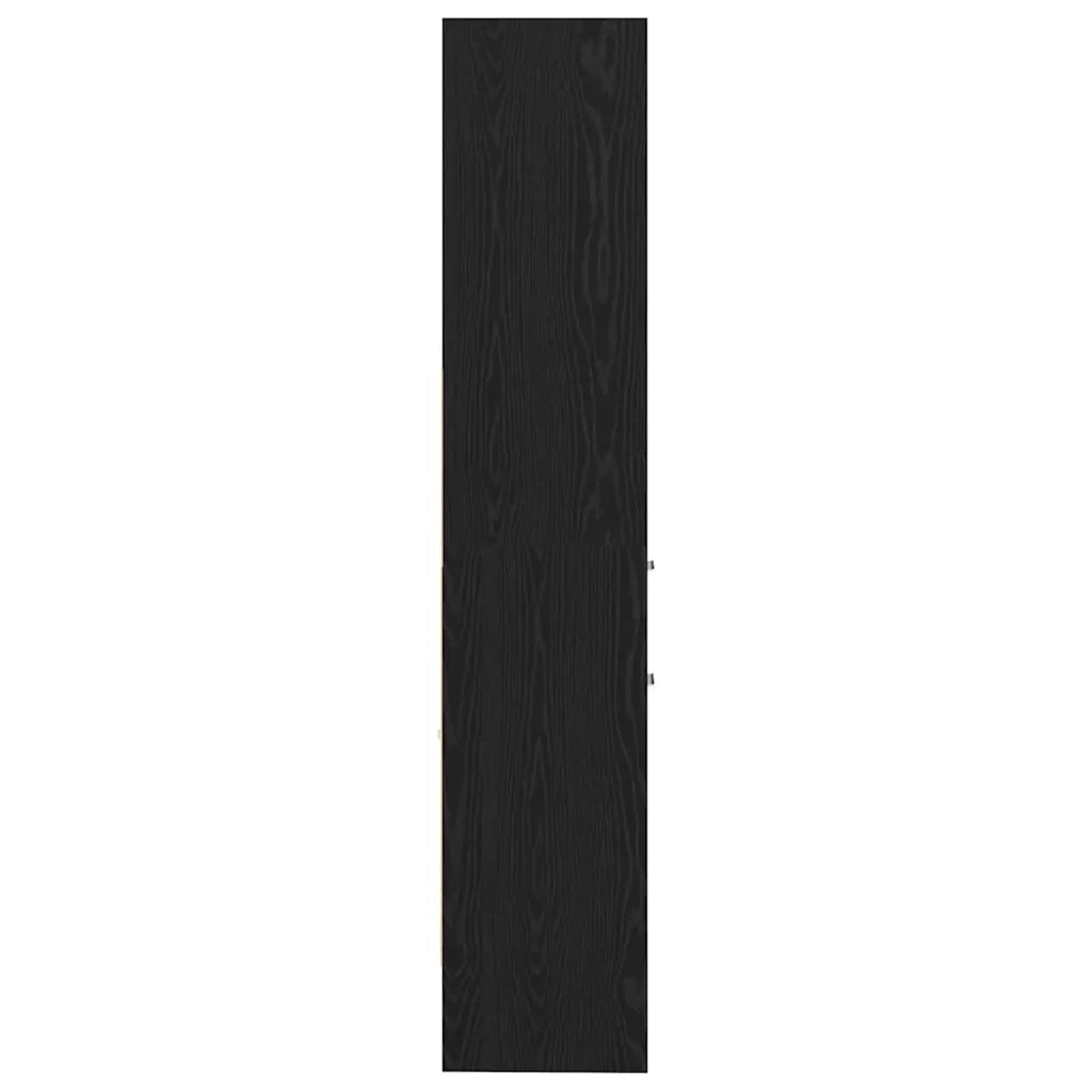 Armadio per Libri Rovere nero 40 x 35 x 180 cm 875441