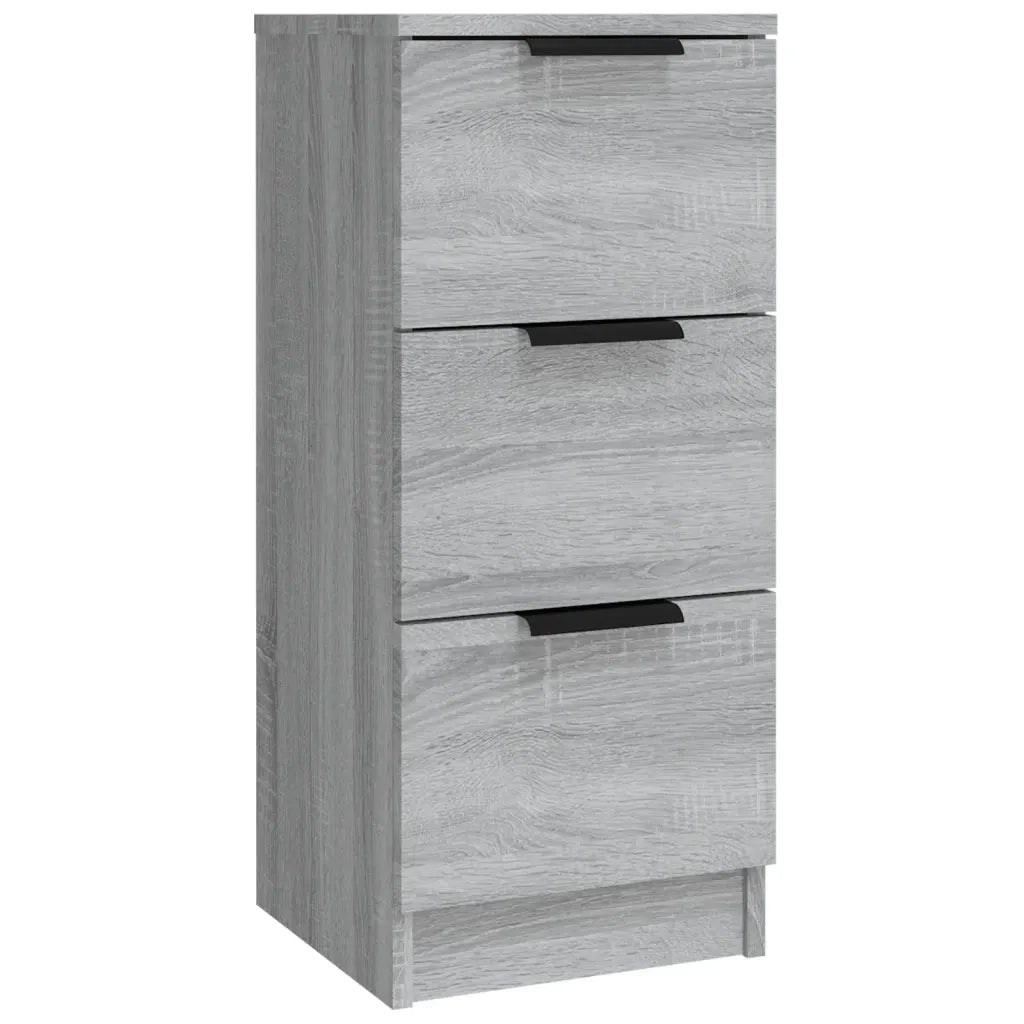 Credenze 3 pz Grigio Sonoma in Legno Multistrato 3115842