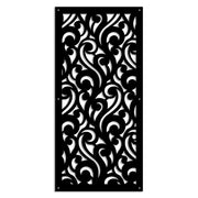CURL - Pannello in PVC traforato - Parasole Colore: nero, Misura: 98x198 cm