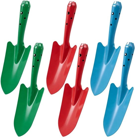 Set di scopa per giardino 6 pezzi - Scopa metallica robusta - Manico ergonomico - Attrezzo per giardini duraturo - Ideale per piante - Dimensioni 27 x 7,5 cm