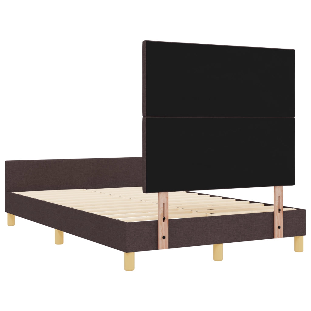 Struttura Letto  Marrone Scuro 120x200 cm in Tessuto