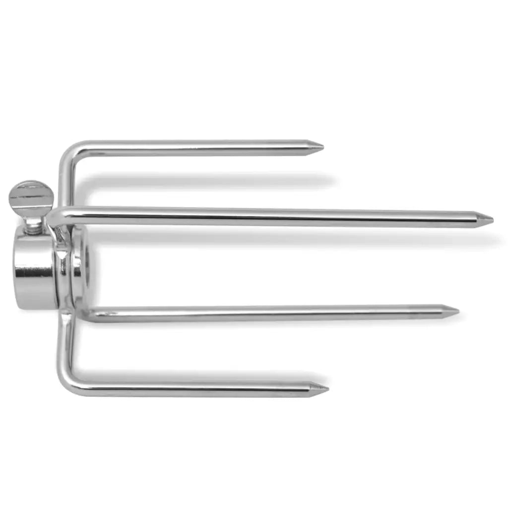 Barbecue forche per spiedo 2 pezzi in acciaio CFW1198265