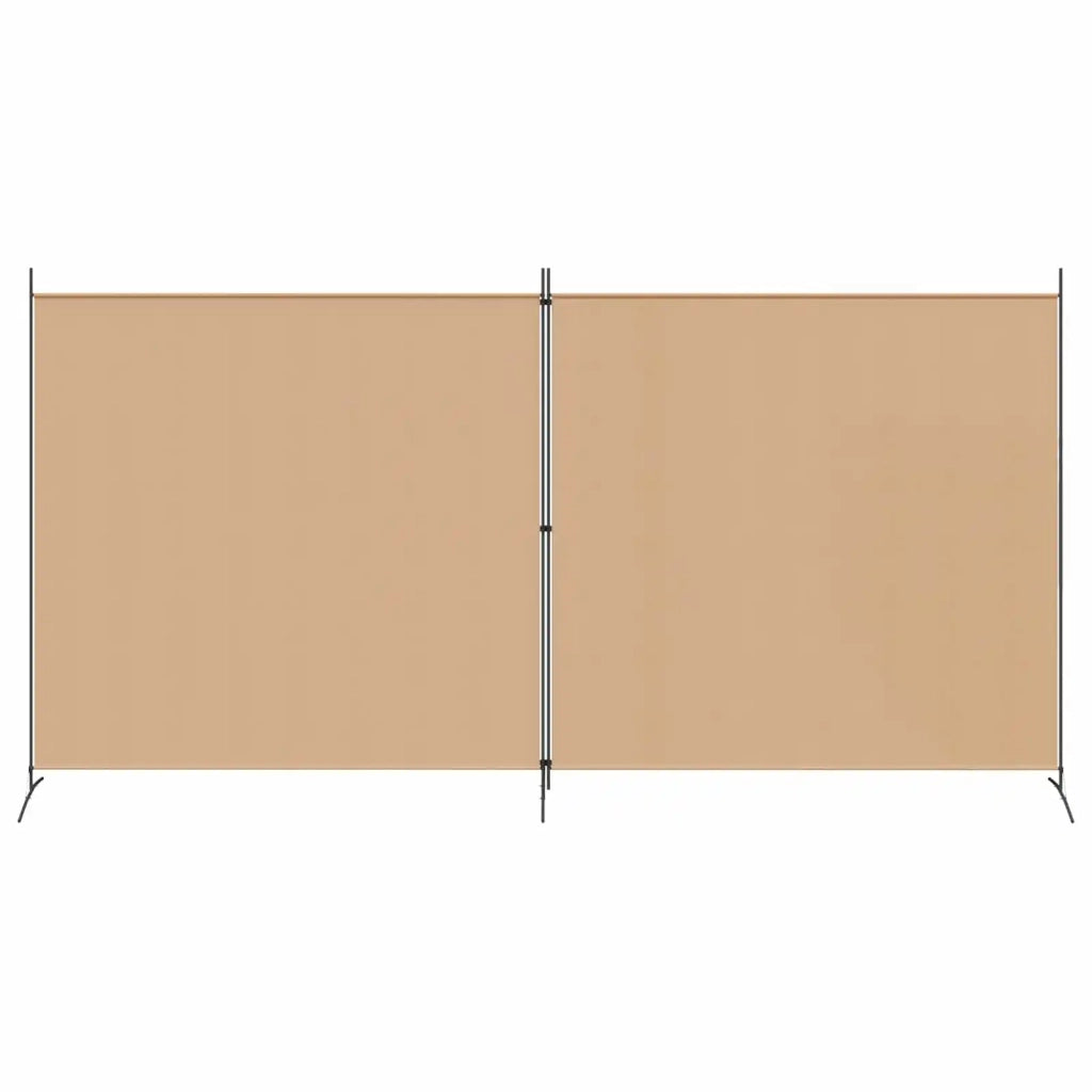 Divider Stanza a 2 Pannelli Beige 348 x 180 cm Tessuto 42039231