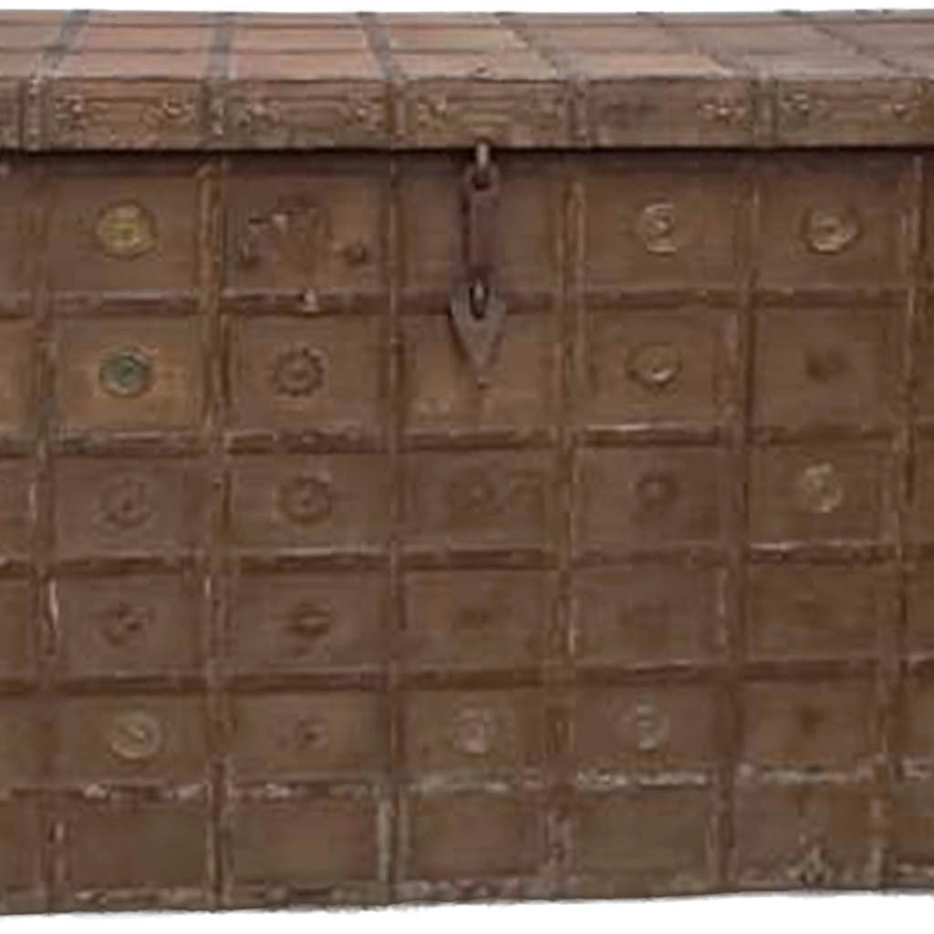 Cassa in legno fatta a mano 131x46x87h cm