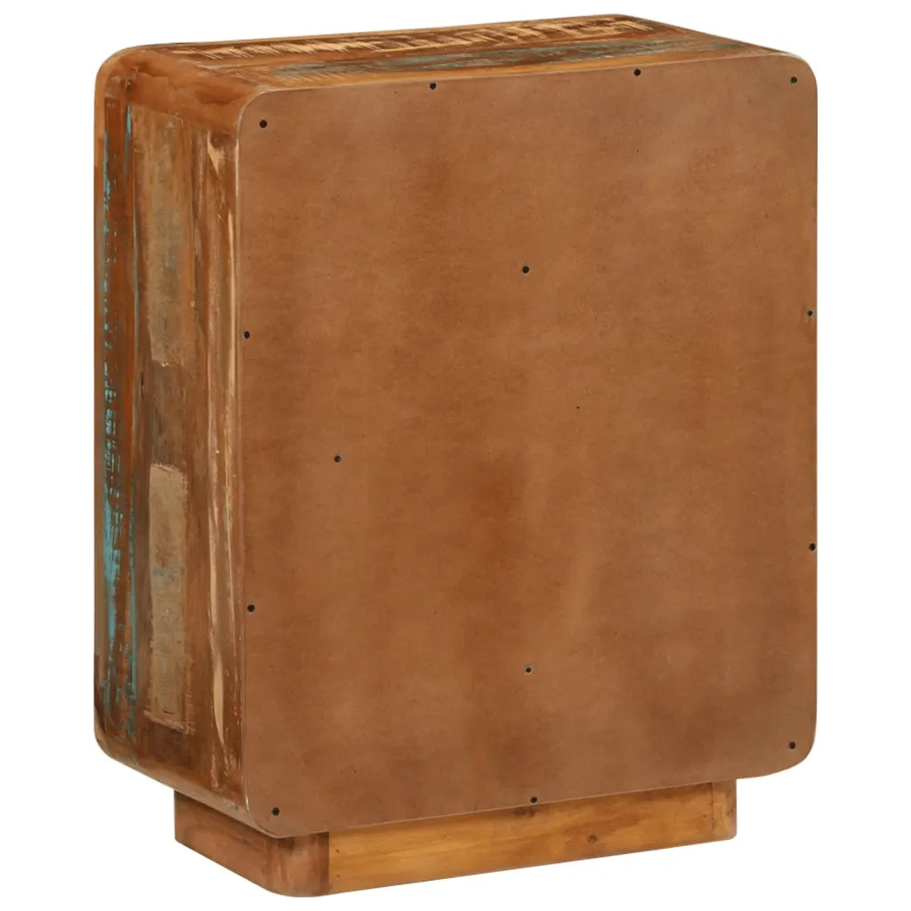 Credenza con 3 Cassetti 55x30x70 cm Legno Massello di Recupero 352026