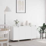 Credenza Bianca Bianca Legno 135 x 41 x 75 cm Credenza Bianca