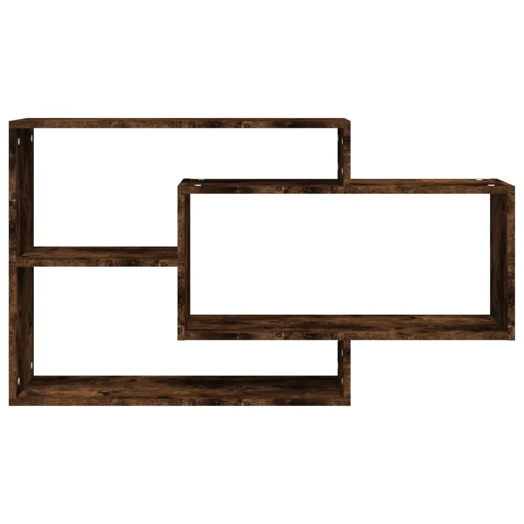 Mensola a Muro | Mensola a parete Rovere Fumo 104x20x58,5 cm Legno Multistrato