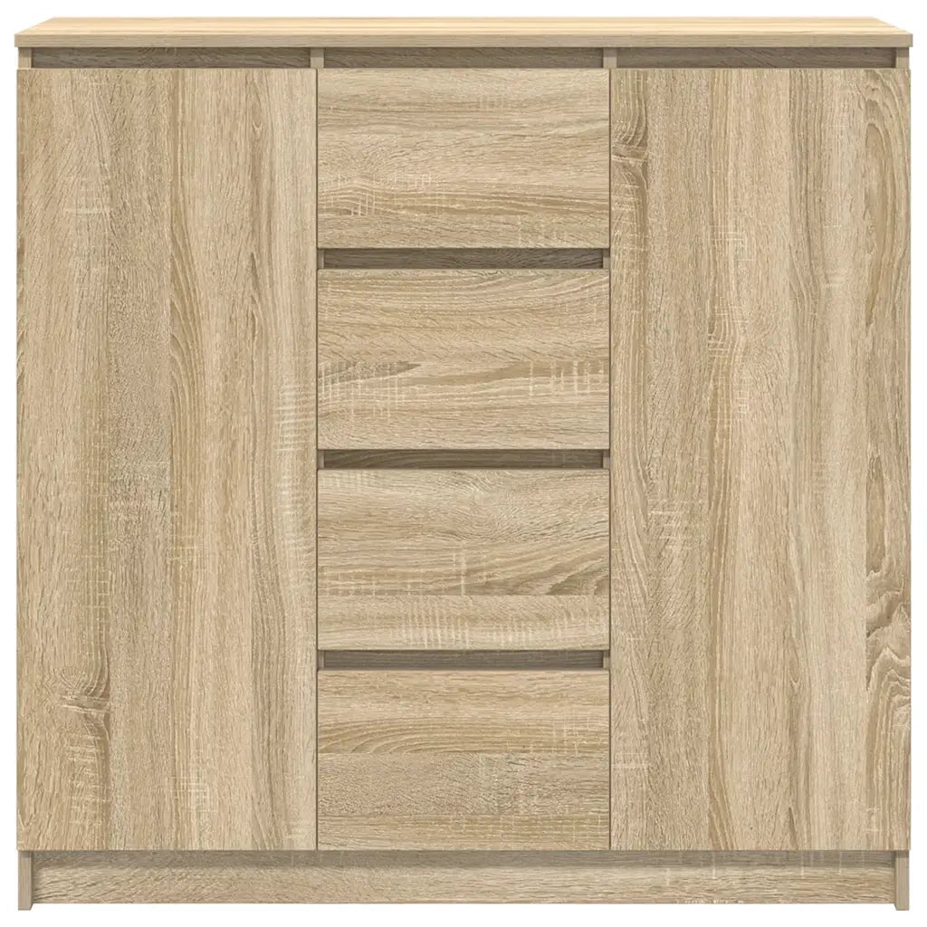 Credenza | Madia | Buffet da pranzo | Armadio da pranzo con Cassetti Rovere Sonoma 100,5x35x98,5 cm Truciolato