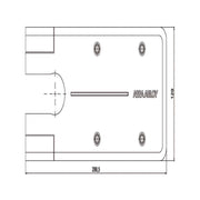 Piastra Chiudiporta Dc477 Inox Dccp534 Mab