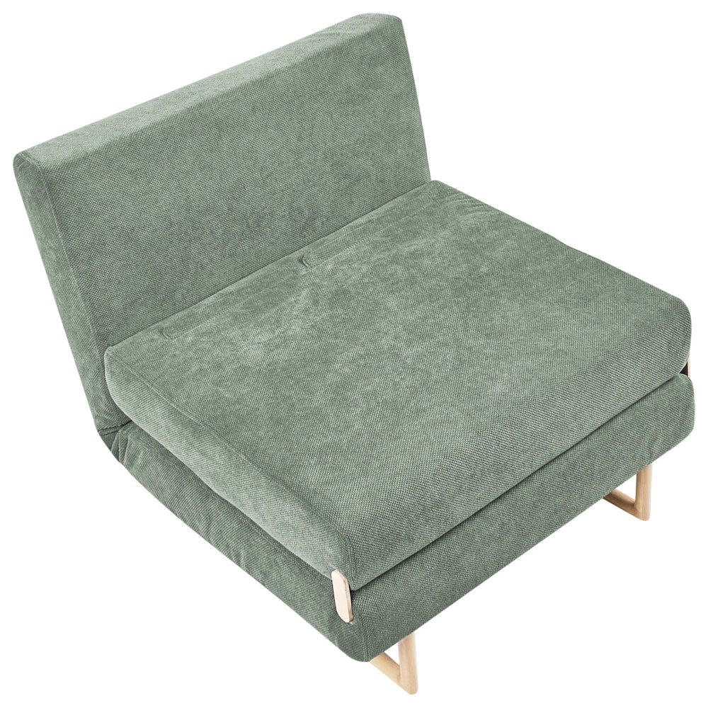 Divano letto singolo per 1 persona Pieghevole verde chiaro pieghevole camera ospiti