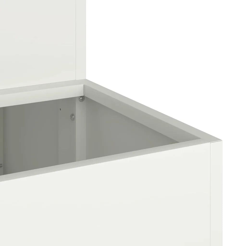 Fioriere | Cassetta per fiori | Vaso da giardino Bianco 100 x 60 x 45 cm