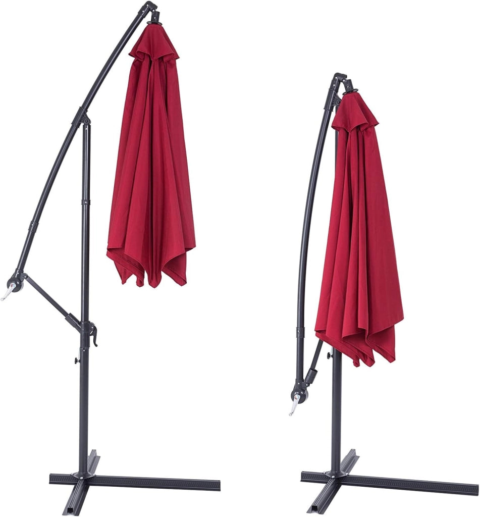 Ombrellone a Braccio Brazil Ø300cm UV50+ Manovella Idrorepellente Ombrelloni Giardino