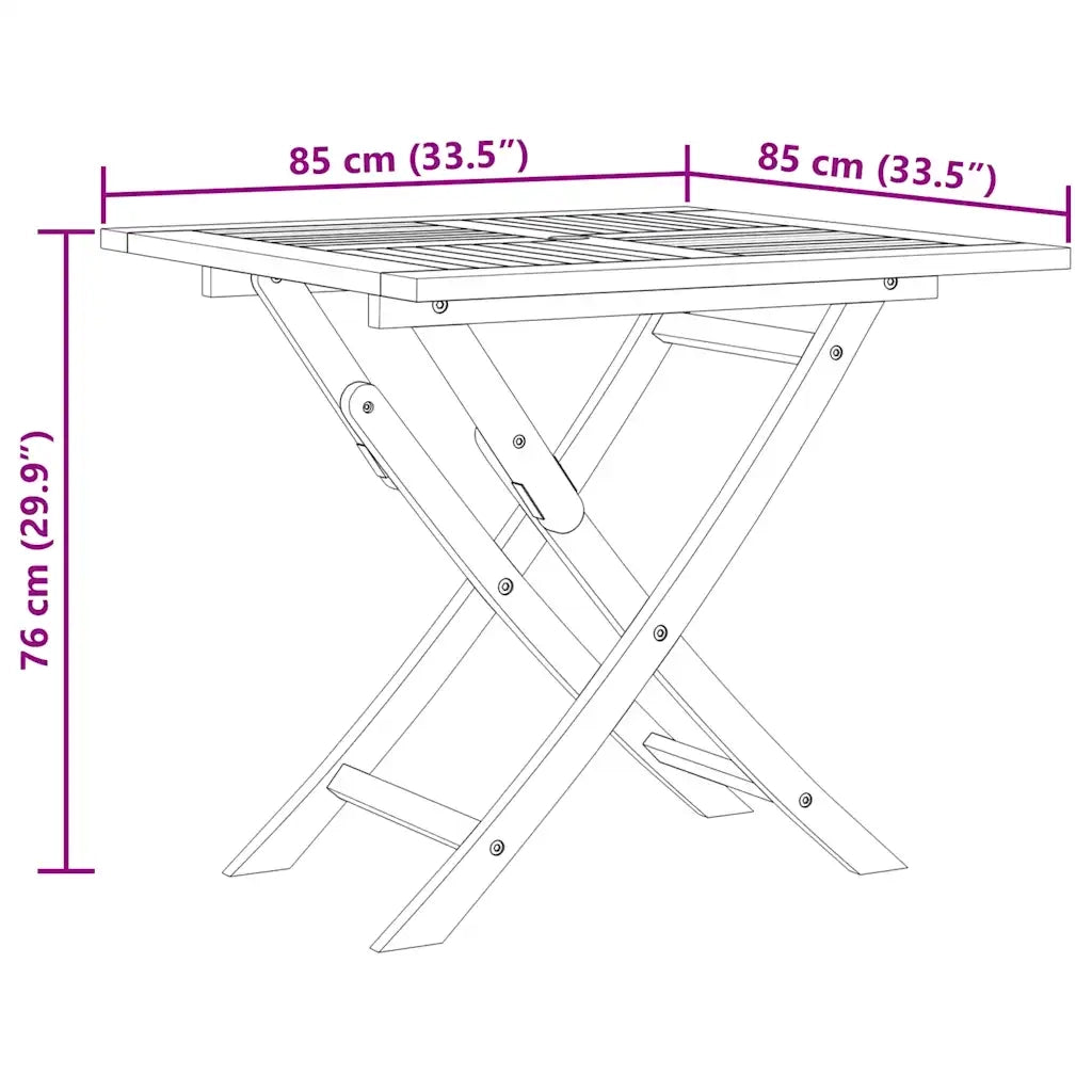 Set da Pranzo da Giardino 5 pz in Legno Massello di Teak 3059583