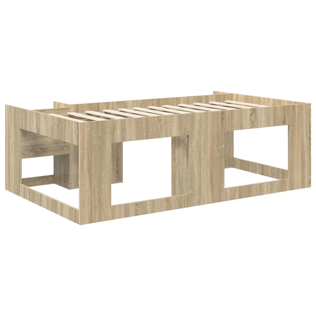 Struttura per Letto per Bambini con Ripostiglio Rovere Sonoma 3422637