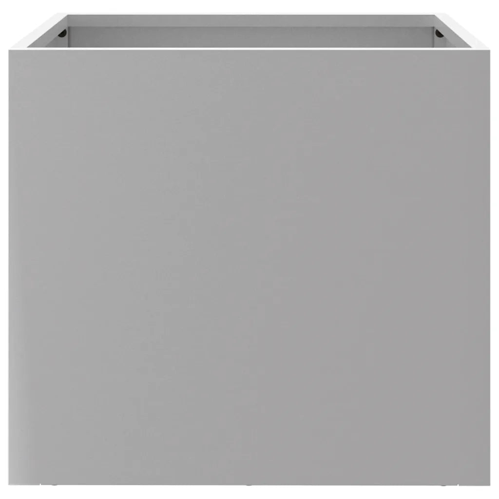 Fioriere 2pz Argento 32x30x29 cm in Acciaio Zincato 841546