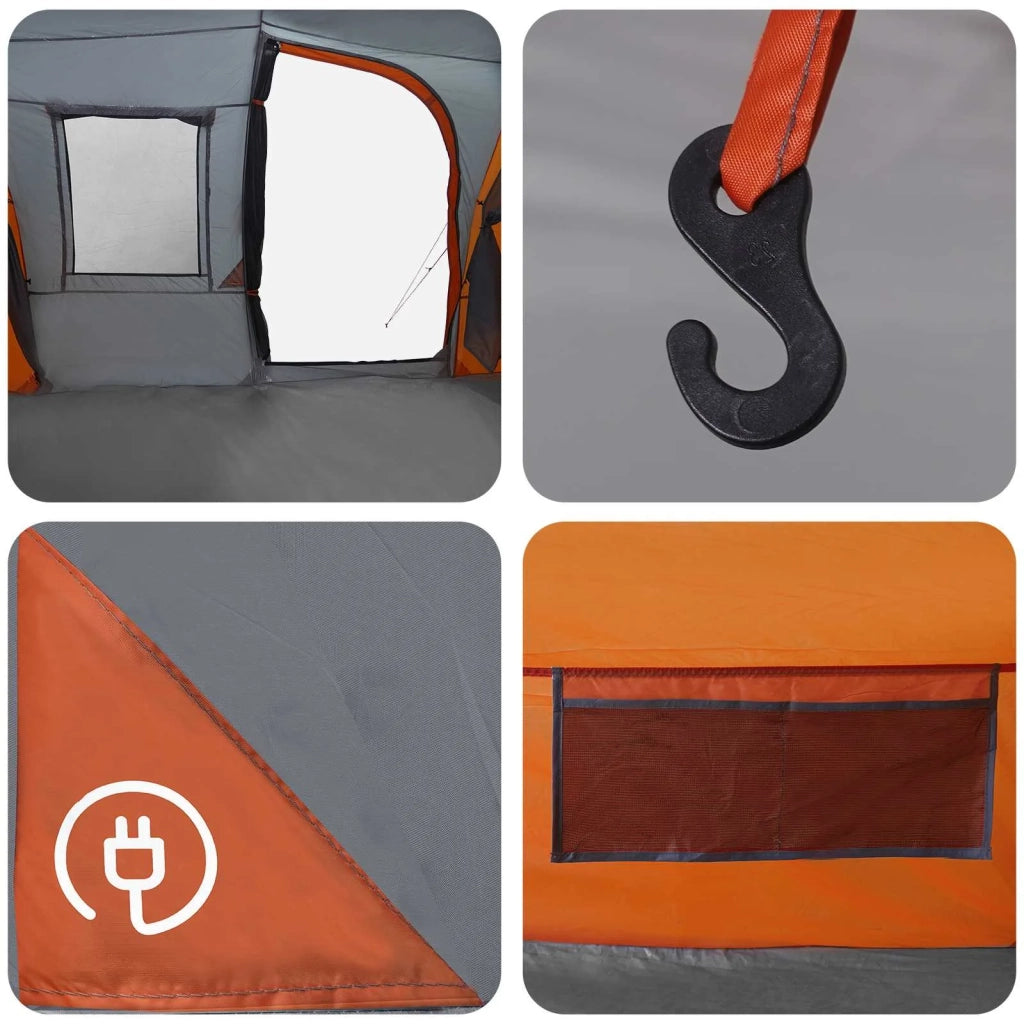 Tenda Istantanea Grigio e arancione 524 x 232 x 192 cm 42017492