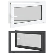 Finestra per Soffitta RISOR 100 x 70 cm PVC e Vetro Antracite CFW3264385