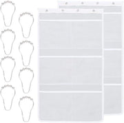 Set di 6 piastre doccia per asciugare velocemente, con sacchetti a rete, portatile e spazievendente.