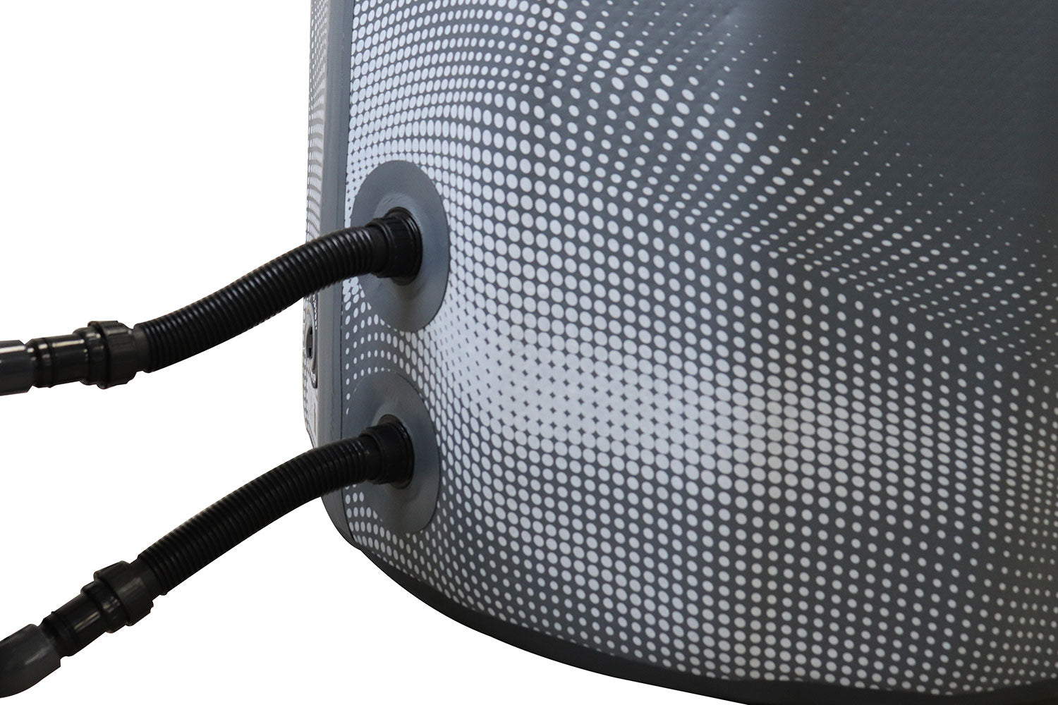 Piscina in Drop Stitch per Bagni di Ghiaccio con Kit Chiller 170x92x67A cm NetSpa Jarvi Grigio