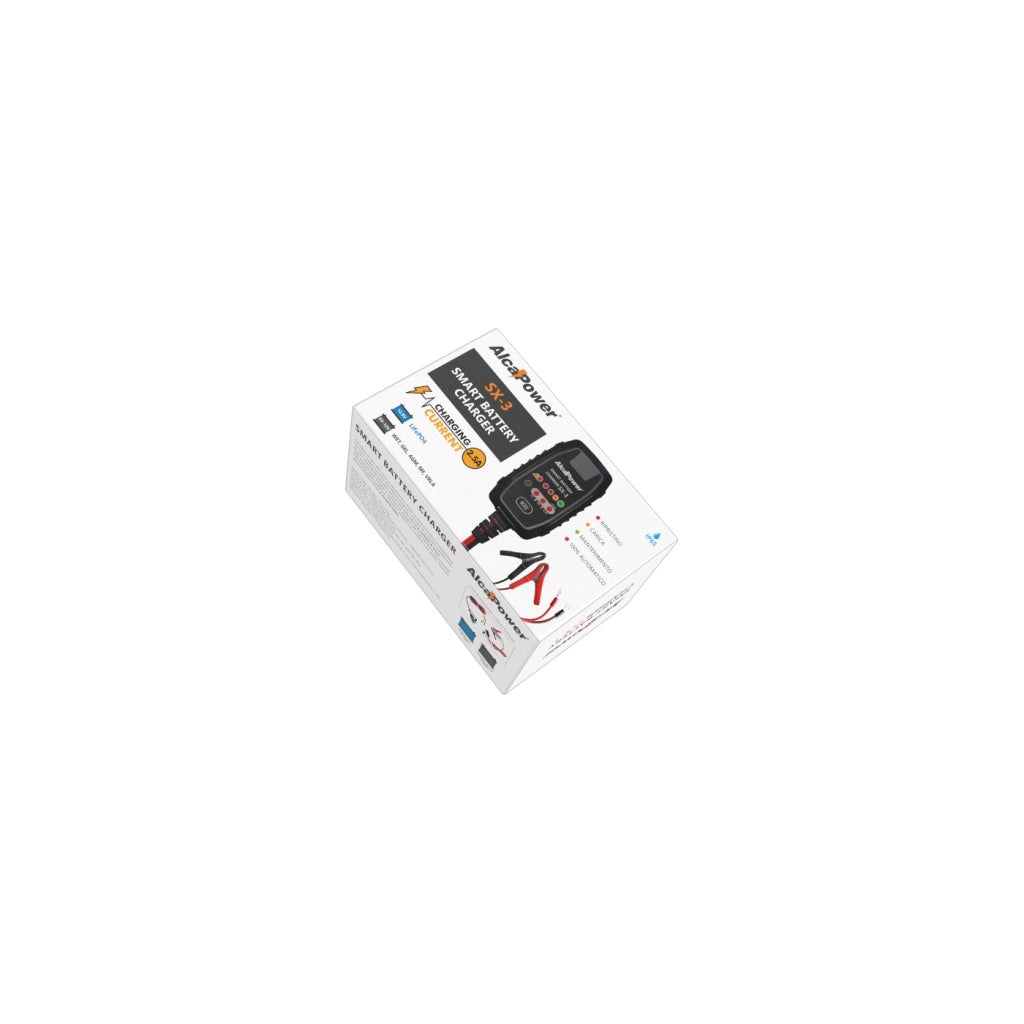 CaricaBatterie SX-3 Switching Automatico 2.5A 6V/12V 1.2-50Ah LiFePO4