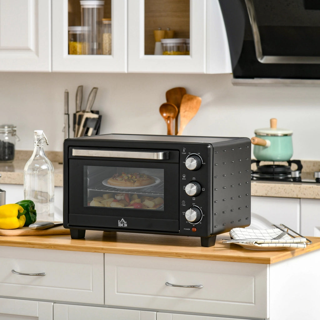 Mini Forno Elettrico 21 L 1400 W con 3 Modalità; Temperatura 100-230°C e Timer 60 Min
