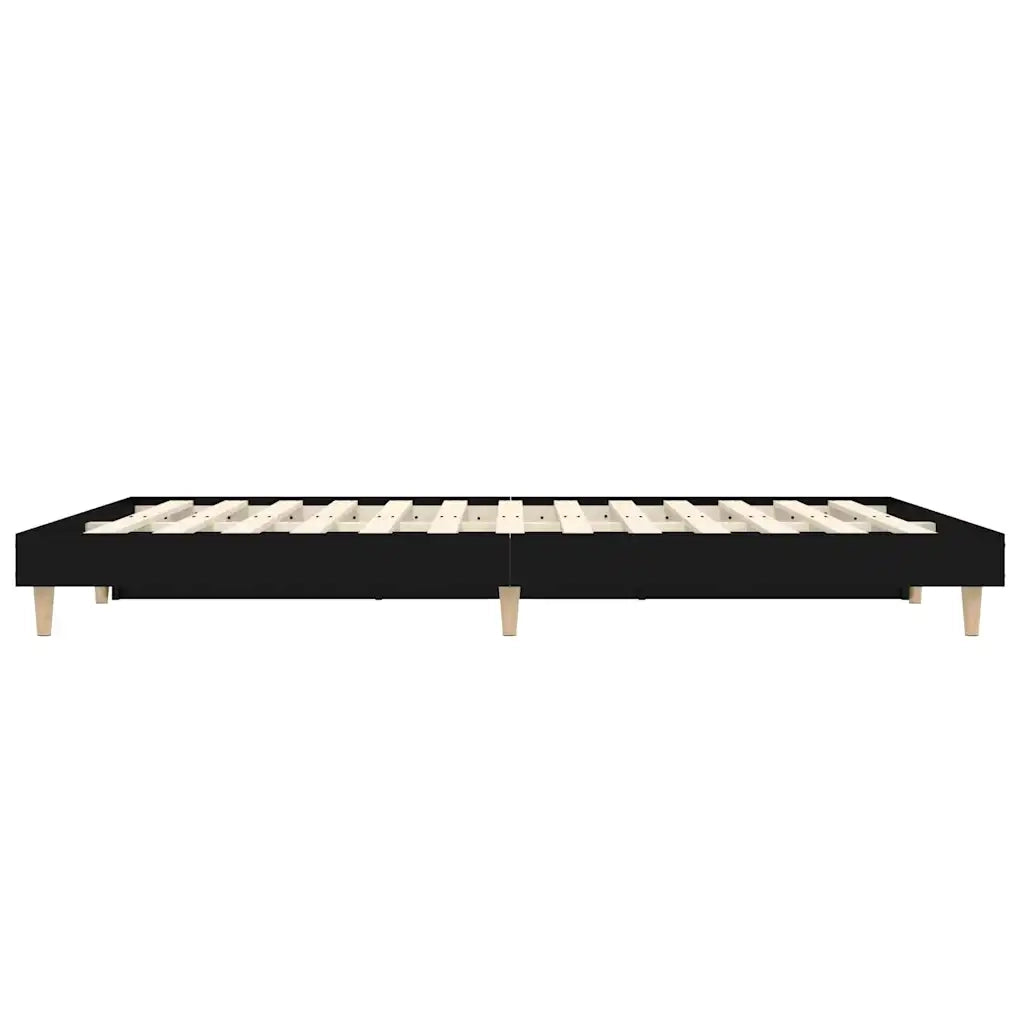 Giroletto-Struttura Letto Nero 120x190 cm in Legno Multistrato 429064