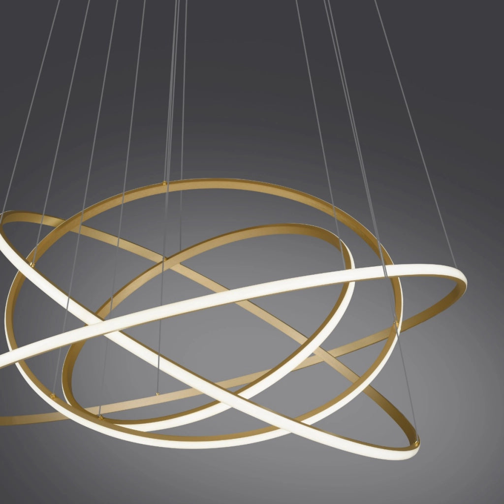 Lampada sospensione LED Tessara Paul Neuhaus oro 97W