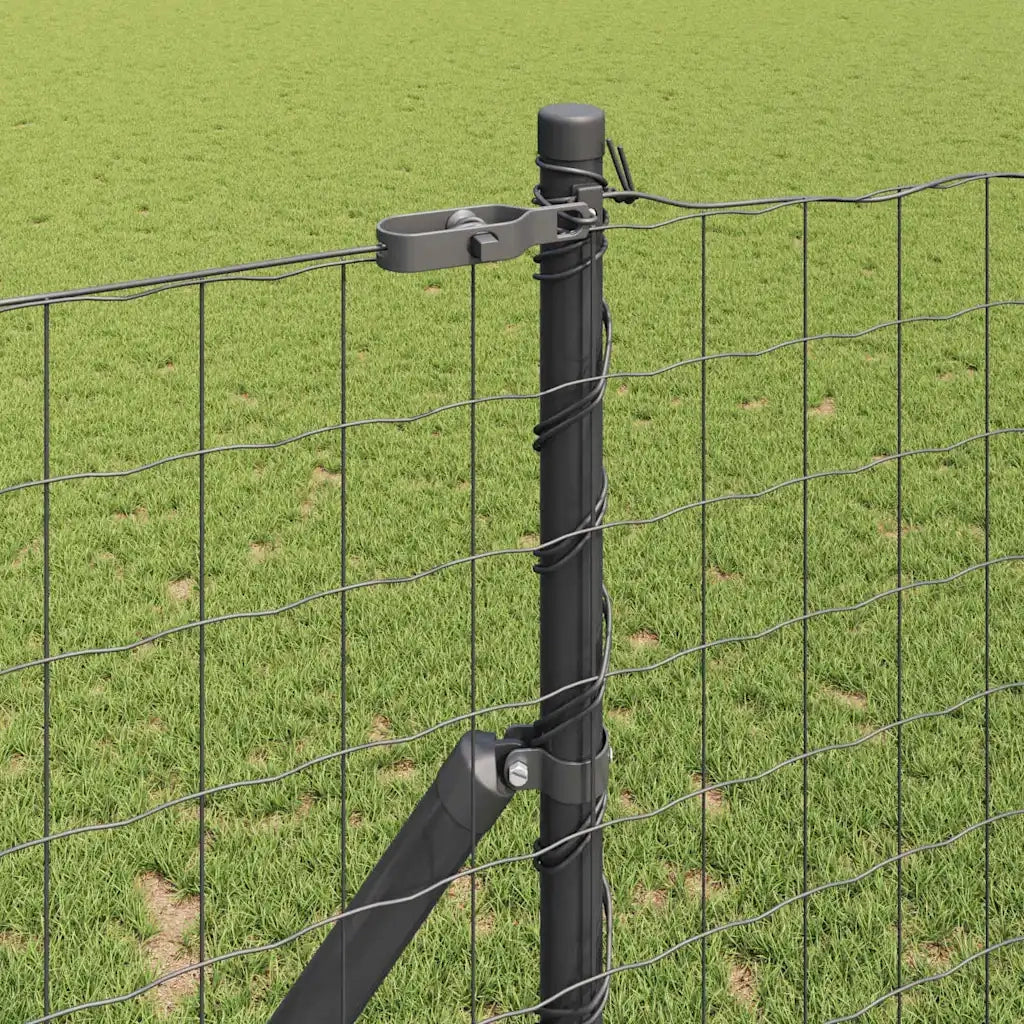 Recinzione con Posto Grigio 1,2 x 25 m Acciaio 3350448
