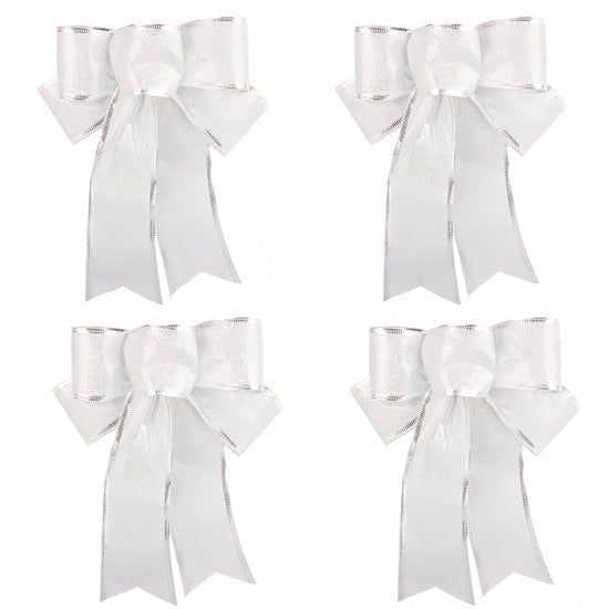 Set di 6 Basi di Albero di Natale con Effetto Luccichio per Decorazioni