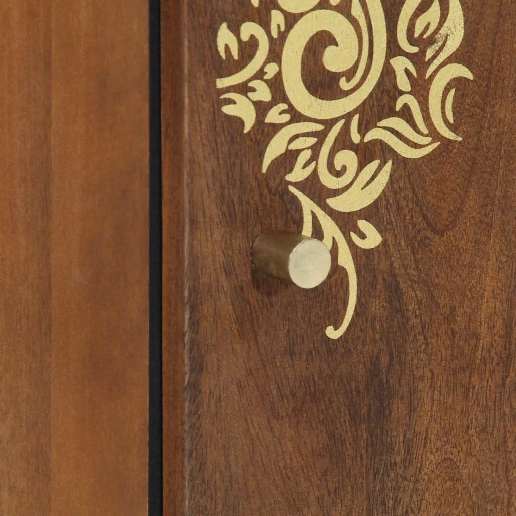 Armadietto a muro con porta Marrone miele 38 x 33 x 48 cm 4018756