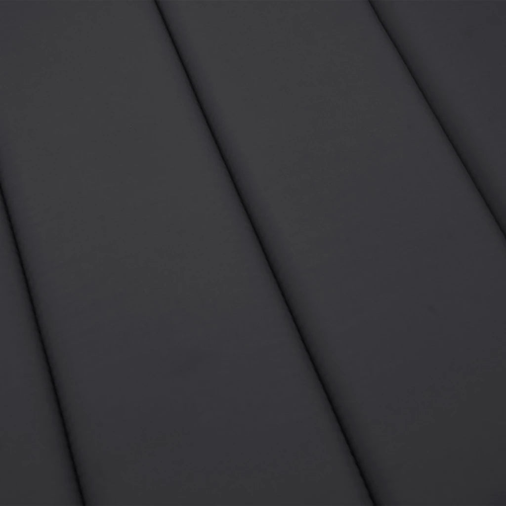 Cuscino per Lettino Nero 180x60x4 cm in Tessuto Oxford 361859