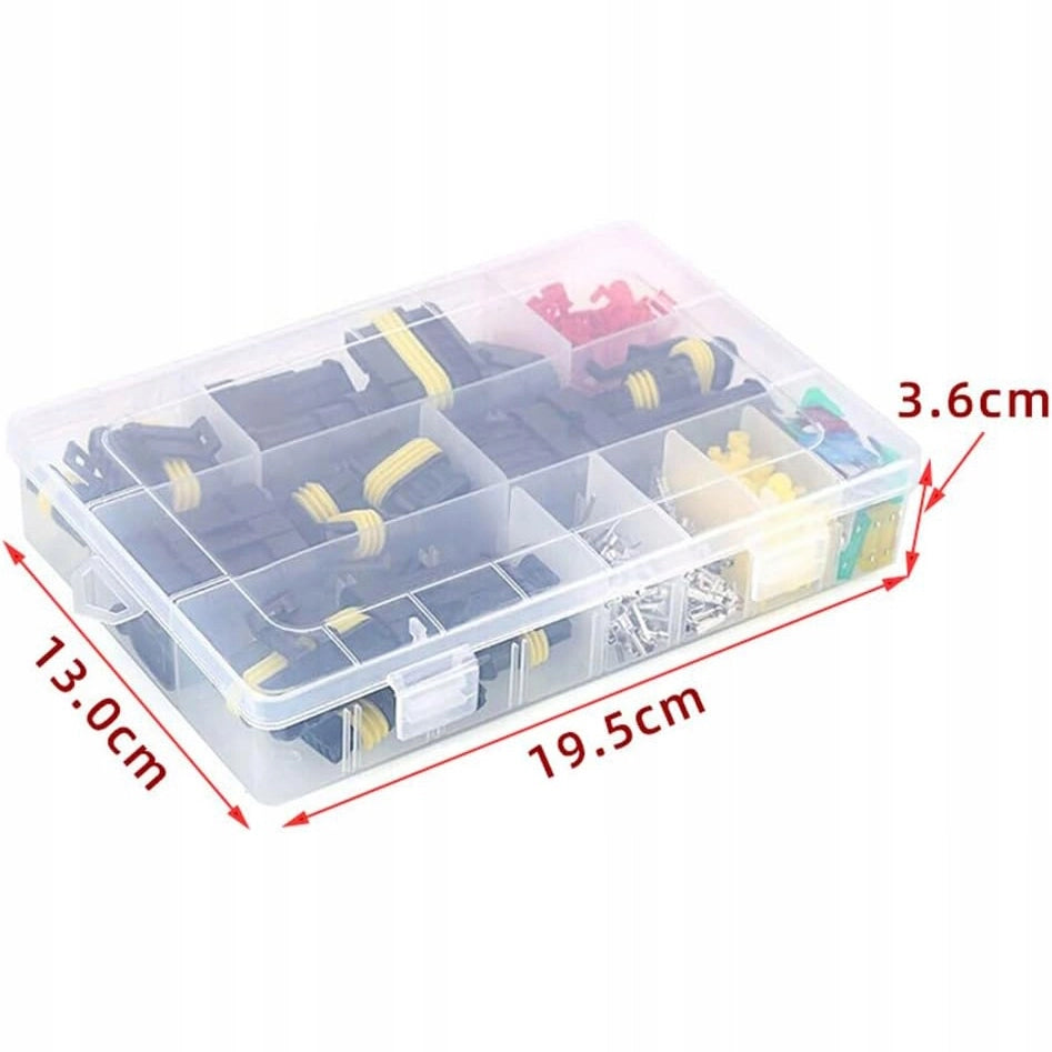 Set di Connettori Elettrici Ermetici – 240 Pezzi | Alta Qualità, IP67, Poliamide 6.6