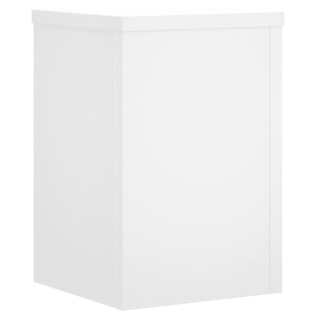Supporti per Piante 2 pz Bianchi 25x25x35 cm Legno Multistrato 852906