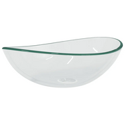 Lavandino in Vetro Temperato 54,5x35x15,5 cm Trasparente CFW5454357