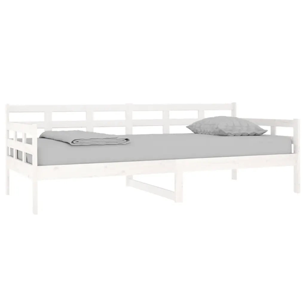 Dormeuse Bianca in Legno Massello di Pino 90x200 cm 820358