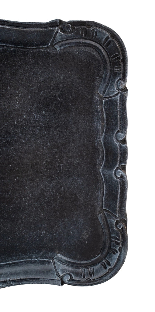 Biscottini Vassoio in legno finitura nera Made in Italy