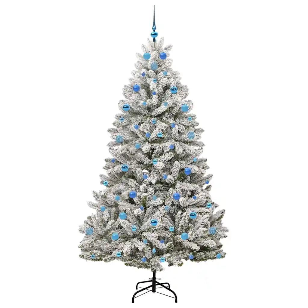 Albero di Natale | Decorazioni natalizie artificiale con 300 LED Verde e Bianco 210 cm