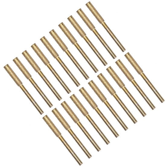 Kit di sega a catena con set di 20 dischi abrasivi - dischi abrasivi rotanti - acciaio inox - duraturo - compatibile con catene 404/3/8" - materiale Amaril di alta qualità - testine abrasivi