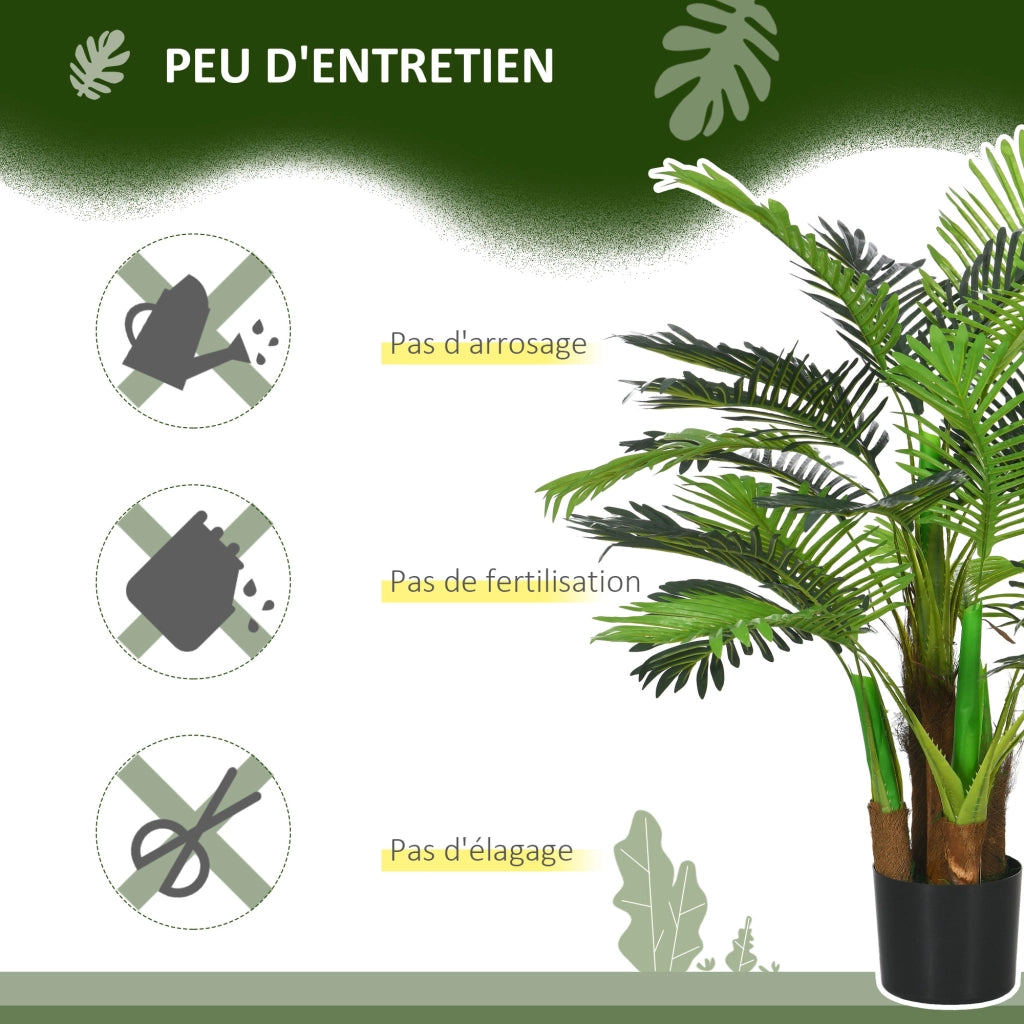 Albero Artificiale per Giardino ¨C zephmum ¨C Verde H.100 cm con Vaso